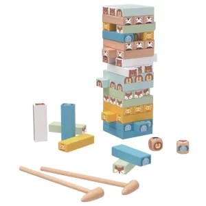 JUEGO DE JENGA ANIMALITOS PARA NIÑOS 80 PIEZAS - TOOKY TOY